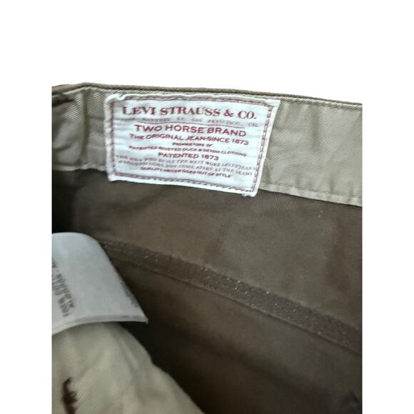 Vintage Levis White Tab Straight Leg Brown Jeans Size 31 34'' inseam RARE - Picture 4 of 5